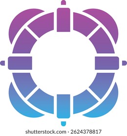 Lifesaver vector icon. Can be used for printing, mobile and web applications.
