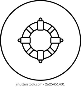 Lifesaver vector icon. Can be used for printing, mobile and web applications.