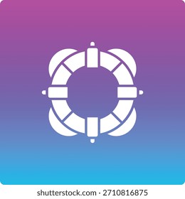 Icono de Vector de salvavidas. Se puede utilizar para aplicaciones de impresión, móviles y de Web.