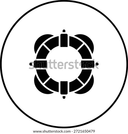Lifesaver vector icon. Can be used for printing, mobile and web applications.