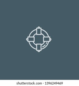 Lifesaver vector icon. Lifesaver concept stroke symbol design. Thin graphic elements vector illustration, outline pattern for your web site design, logo, UI. EPS 10.