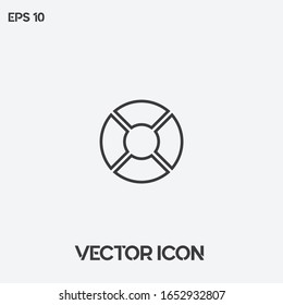 Lifesaver vector icon illustration. Ui/Ux. Premium quality. 