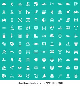 lifestyle 100 icons universal set for web and mobile
