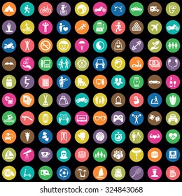 Lifestyle 100 Icons Universal Set For Web And Mobile
