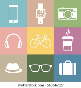 Lifestyle and Activities Color Infographic Icons Set