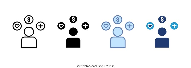 Lifestyle Choices Icon Set Multiple Style Collection