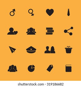 Lifestyle colored vector icons set for web and mobile