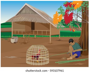 lifestyle in countryside vector design
