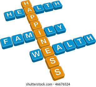 lifestyle crossword (vector format)