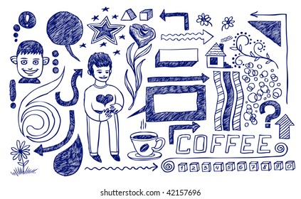 Lifestyle doodles. Vector illustration.