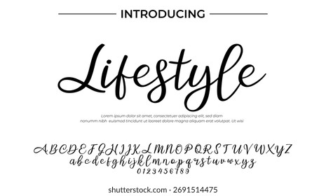 Lifestyle - Elegant Script Font for Smooth Handwritten Design and Creative Typography