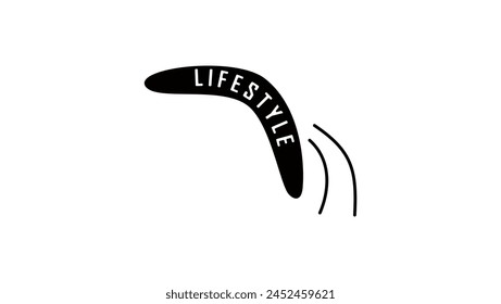 lifestyle emblem, black isolated silhouette