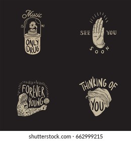 Lifestyle Enjoy Happiness Motivation Inspiration Word Graphic Illustration