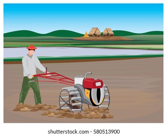 lifestyle of farmer vector design