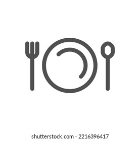 contorno de icono de estilo de vida y vector lineal.
