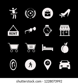 lifestyle icon. lifestyle vector icons set briefcase, beach location, bed and watch