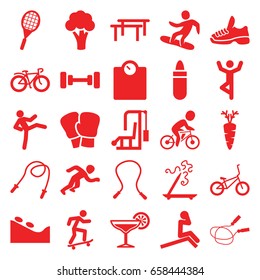 Lifestyle icons set. set of 25 lifestyle filled icons such as cauliflower, lipstick, spa stone, barbell, jump rope, aroma stick, carrot, bicycle, cocktail, snowboard