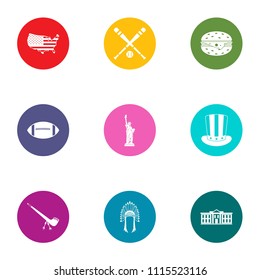 Lifestyle icons set. Flat set of 9 lifestyle vector icons for web isolated on white background