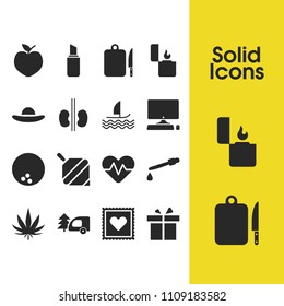 Lifestyle icons set with pipette, reins and hemp elements. Set of lifestyle icons and hatband concept. Editable vector elements for logo app UI design.
