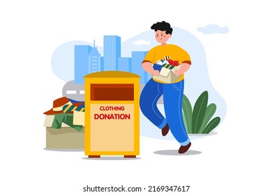 Lifestyle Illustration concept. Flat illustration isolated on white background
