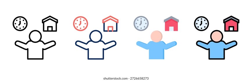 Lifestyle Insight icon set multiple style collection