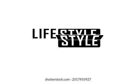 lifestyle lettering, change lifestyle, black isolated silhouette