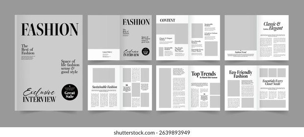 Lifestyle Magazine, Fashion Magazine Template 