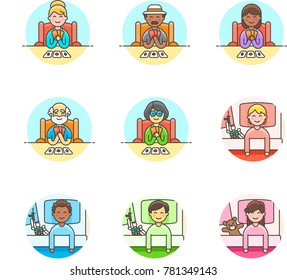 Lifestyle- Multicolor Icon Set