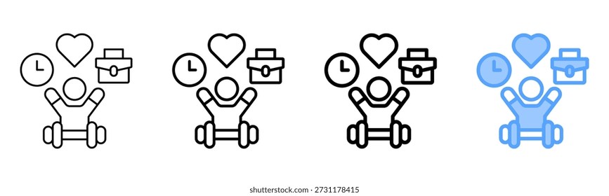 Lifestyle Pattern Icon Different Style Outline Collection Set