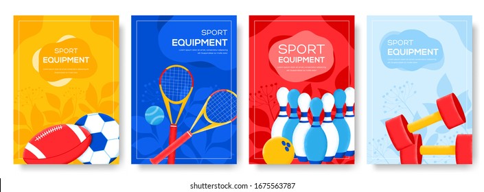 lifestyle sports equipment flyer, magazines, poster, book cover, banners. invitation cards concept background. Grain texture, noise effect