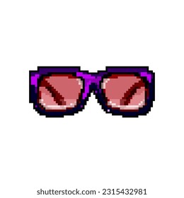 lifestyle sunglasses women game pixel art retro vector. bit lifestyle sunglasses women. old vintage illustration