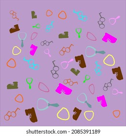lifestyle themed illustration vector background