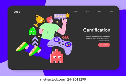 Lifestyle trends concept. The thrill of gaming and achievement, celebrating virtual victories and playful engagement.