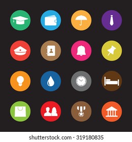 Lifestyle vector icons set for web and mobile