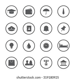 Lifestyle vector icons set for web and mobile