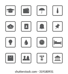 Lifestyle vector icons set for web and mobile