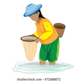 Lifestyle of villager vector design