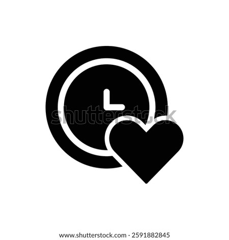 Lifetime Glyph Icon. Lifetime Icon