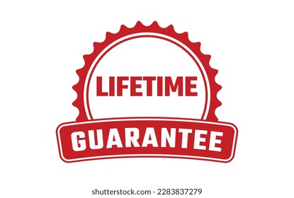 Lifetime Guarantee Rubber Stamp Vector