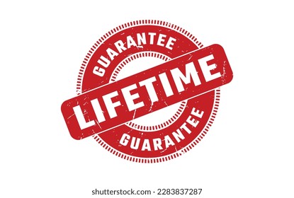 Lifetime Guarantee Rubber Stamp Vector