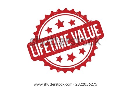 Lifetime Value rubber grunge stamp seal vector