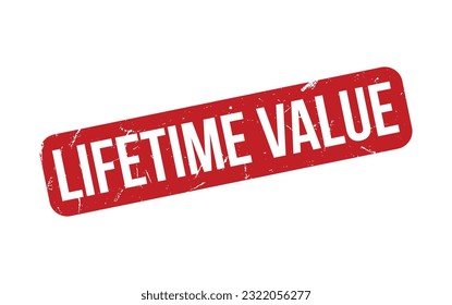 Lifetime Value Rubber Stamp Seal Vector