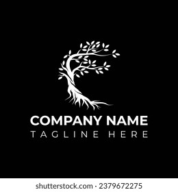 Lifetime warranty company logo, Sun logo. Leaf and Green House Logo, Green Leaf eco organic icon, Symbol, Sign.Logo for a Children's house, straightforward tree-style outline vector.