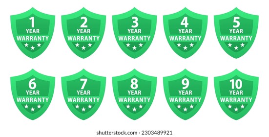 Lifetime warranty label or Lifetime warranty mark vector isolated in flat style. The best Lifetime warranty label vector isolated for design element. Years and lifetime warranty. Vector illustration