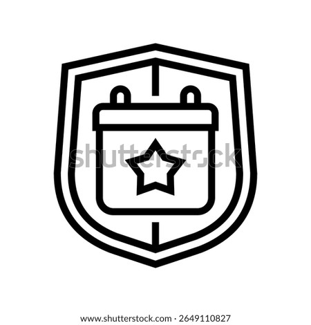 lifetime warranty line icon vector. lifetime warranty sign. isolated contour symbol black illustration