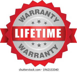 Lifetime Warranty Stamp Vector Logo Images, Warranty Vector Stock Photos, Warranty Vector Illustration Of Logo