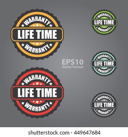 Lifetime Warranty Vector Icon