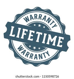 Lifetime Warranty Vector Label/stamp