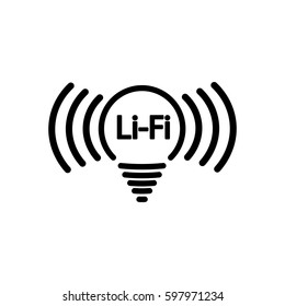 LiFi icon, flat design template, vector 