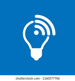 Li-fi icon, wireless internet connection, vector icon.